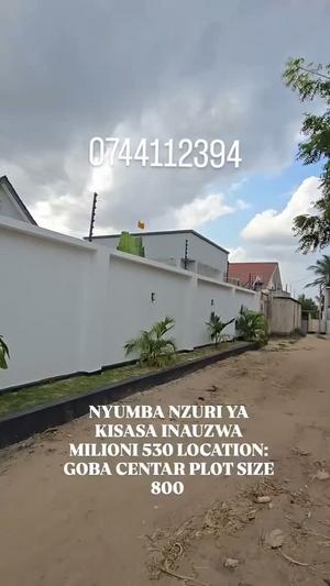 Nyumba ya vyumba vinne inauzwa Goba Centar, Dar Es Salaam (800 sqm) Nyumba ya vyumba vinne inauzwa Goba Centar, Dar Es Salaam (800 sqm)