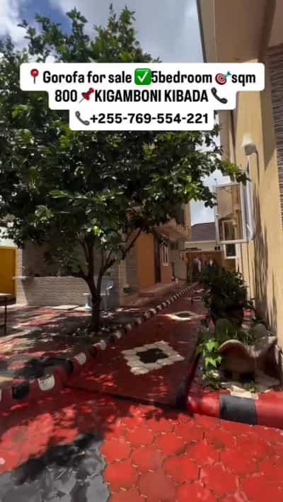 Nyumba ya vyumba vitano inauzwa Kigamboni Kibada, Dar Es Salaam (800 sqm)