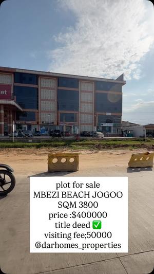Plot for sale in Mbezi Beach Jogoo, Dar Es Salaam sqm 3800 Plot for sale in Mbezi Beach Jogoo, Dar Es Salaam sqm 3800