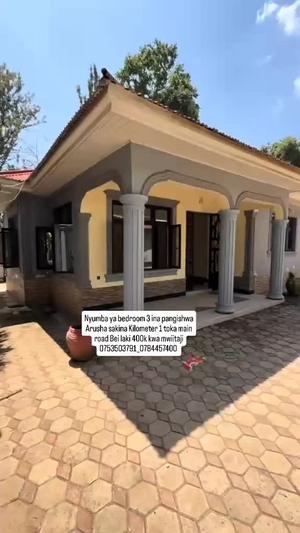 Nyumba ya vyumba vitatu inapangishwa Sakina, Arusha