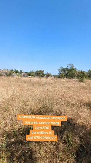 Kiwanja kinauzwa Buswelu, Mwanza sqm 500 Kiwanja kinauzwa Buswelu, Mwanza sqm 500