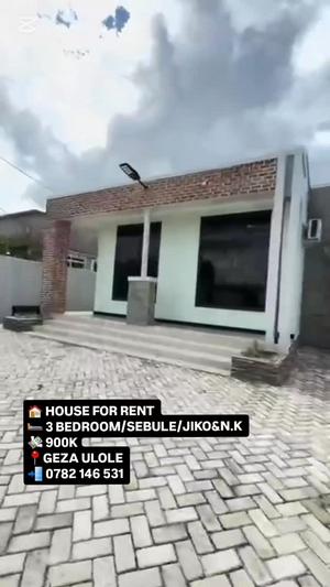 Nyumba ya vyumba vitatu inapangishwa Kigamboni Geza Ulole, Dar Es Salaam
