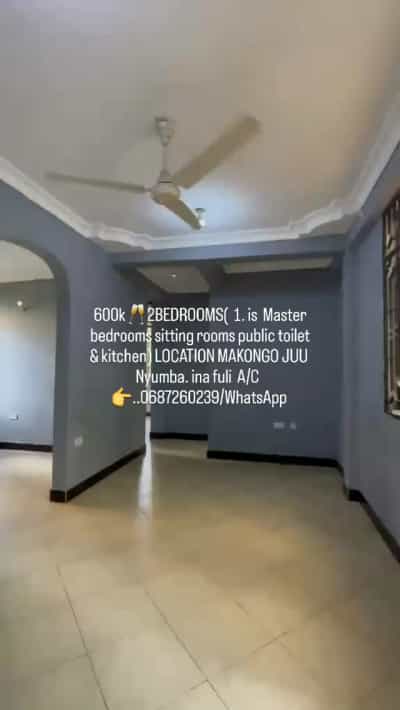 Nyumba ya vyumba viwili inapangishwa Makongo Juu, Dar Es Salaam