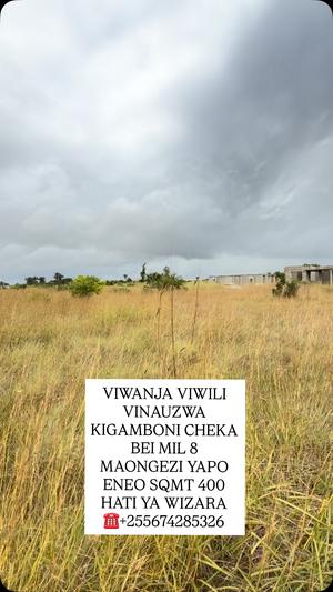 Kiwanja kinauzwa Kigamboni Cheka, Dar Es Salaam sqm 400 Kiwanja kinauzwa Kigamboni Cheka, Dar Es Salaam sqm 400
