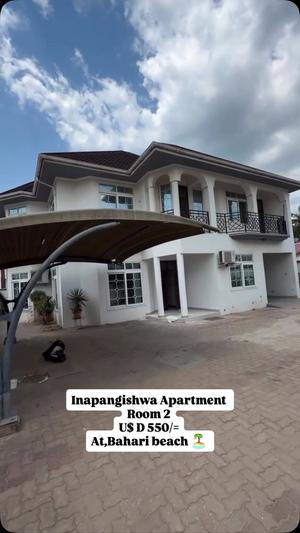 Apartment ya vyumba viwili inapangishwa Bahari Beach, Dar Es Salaam