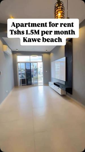Apartment ya vyumba viwili inapangishwa Kawe Beach, Dar Es Salaam