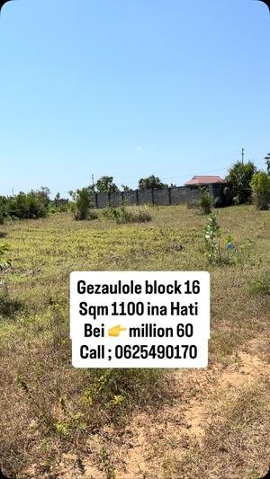 Kiwanja kinauzwa Gezaulole, Dar Es Salaam sqm 1100