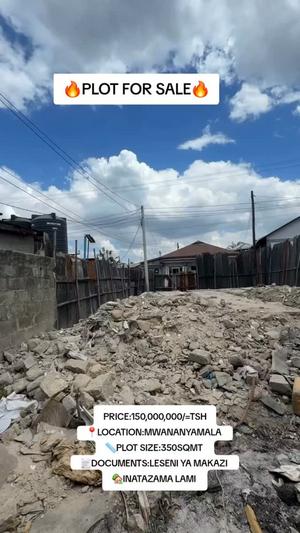 Kiwanja kinauzwa Mwananyamala, Dar Es Salaam sqm 350