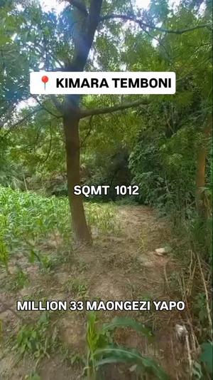 Kiwanja kinauzwa Kimara Temboni, Dar Es Salaam sqm 1012