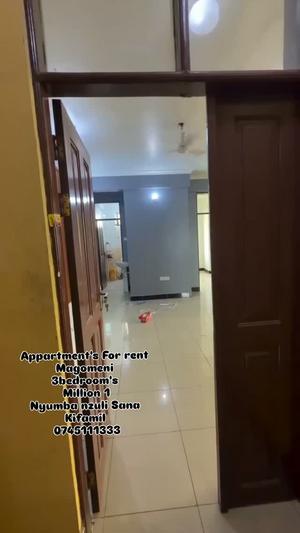 Apartment ya vyumba vitatu inapangishwa Magomeni, Dar Es Salaam Apartment ya vyumba vitatu inapangishwa Magomeni, Dar Es Salaam