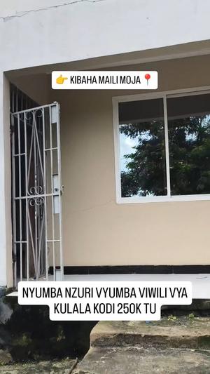 Nyumba ya vyumba viwili inapangishwa Kibaha Maili Moja, Pwani