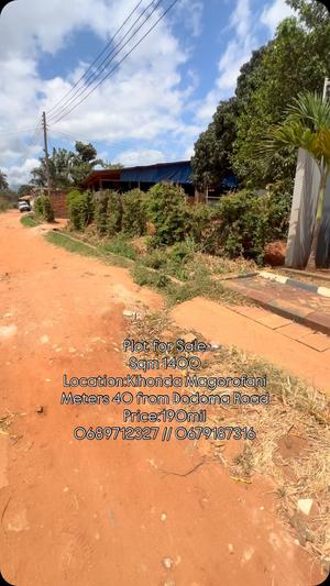 Commercial Plot for Sale in Kihonda Magorofani, Morogoro (1400 sqm) Commercial Plot for Sale in Kihonda Magorofani, Morogoro (1400 sqm)