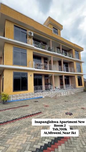 Apartment ya vyumba viwili inapangishwa Mbweni Jkt, Dar Es Salaam