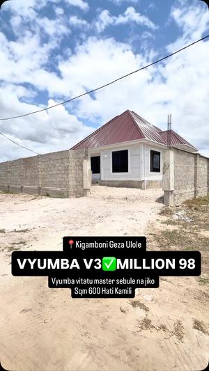 2 Bedrooms House for Sale in Kigamboni, Dar Es Salaam (600 sqm)