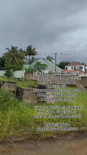 Residential Plot for Sale in Madale Usalama, Dar Es Salaam (500 sqm)