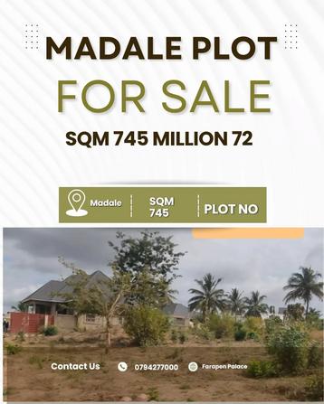 Kiwanja kinauzwa Madale Mikoroshini, Dar Es Salaam (745 sqm) Kiwanja kinauzwa Madale Mikoroshini, Dar Es Salaam (745 sqm)