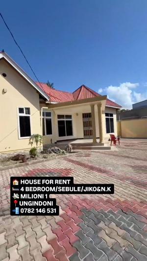 Nyumba ya vyumba vinne inapangishwa Kigamboni Ungindoni, Dar Es Salaam Nyumba ya vyumba vinne inapangishwa Kigamboni Ungindoni, Dar Es Salaam