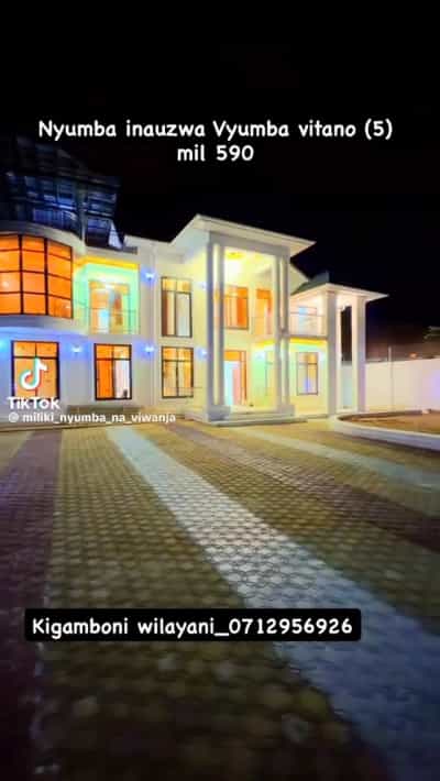 5 Bedrooms House for Sale in Geza Wilayani Kigamboni, Dar Es Salaam (880 sqm)