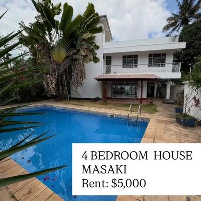 Villa ya vyumba vinne inapangishwa Masaki, Dar Es Salaam