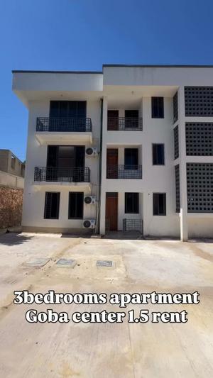 Apartment ya vyumba vitatu inapangishwa Goba Center, Dar Es Salaam