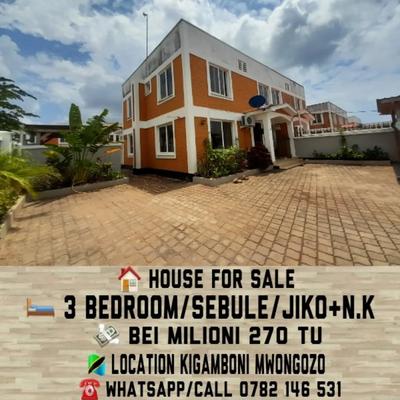 3 Bedrooms House for Sale in Kigamboni Mwongozo, Dar Es Salaam (378 sqm)