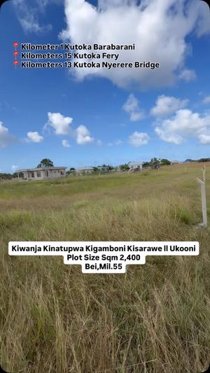 Kiwanja kinauzwa Kigamboni, Kisaratu Masonga, Vumilia Ukoni, Dar Es Salaam (2400 sqm)