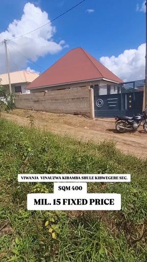 Residential Plot for Sale in Kibamba Shule Kibwegere, Dar Es Salaam (400 sqm)
