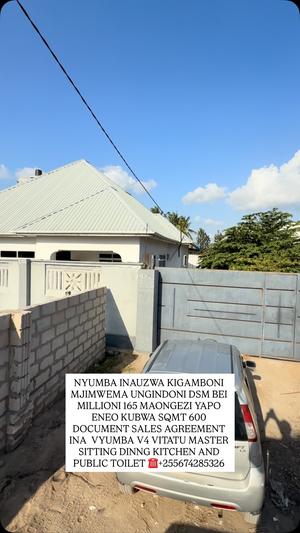Nyumba ya vyumba vinne inauzwa Kigamboni Mjimwema Ungindoni, Dar Es Salaam (600 sqm)
