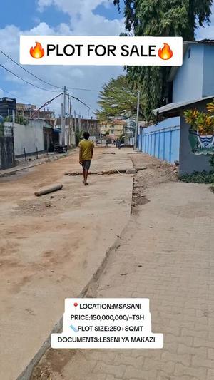 Residential Plot for Sale in Msasani, Dar Es Salaam (250 sqm) Residential Plot for Sale in Msasani, Dar Es Salaam (250 sqm)
