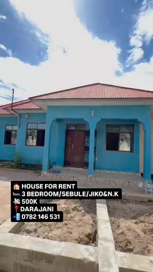 Nyumba ya vyumba vitatu inapangishwa Kigamboni, Dar Es Salaam