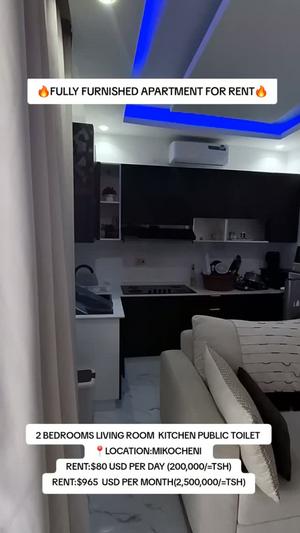 Apartment (Furnished) ya vyumba viwili inapangishwa Mikocheni, Dar Es Salaam Apartment (Furnished) ya vyumba viwili inapangishwa Mikocheni, Dar Es Salaam