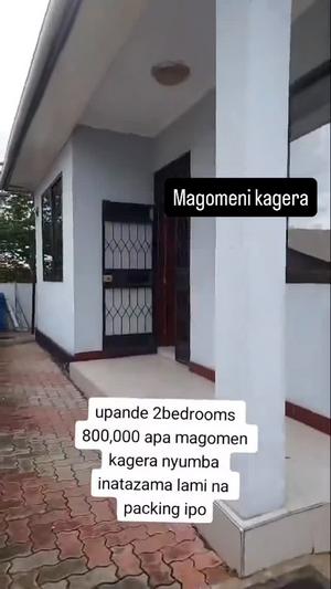 Nyumba ya vyumba viwili inapangishwa Magomeni Kagera, Dar Es Salaam