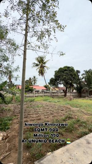 Plot for sale in Ununio Beach, Dar Es Salaam sqm 900