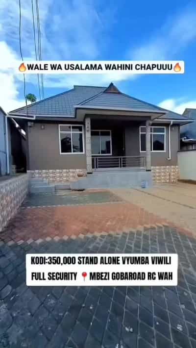 Nyumba ya vyumba viwili inapangishwa Mbezi Mwisho, Dar Es Salaam