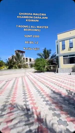 Nyumba ya vyumba 7 inauzwa Kigamboni Darajani Kisiwani, Dar Es Salaam (2000 sqm)