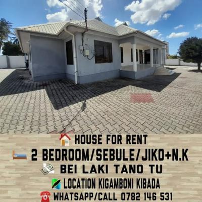 Nyumba ya vyumba viwili inapangishwa Kigamboni Kibada, Dar Es Salaam Nyumba ya vyumba viwili inapangishwa Kigamboni Kibada, Dar Es Salaam