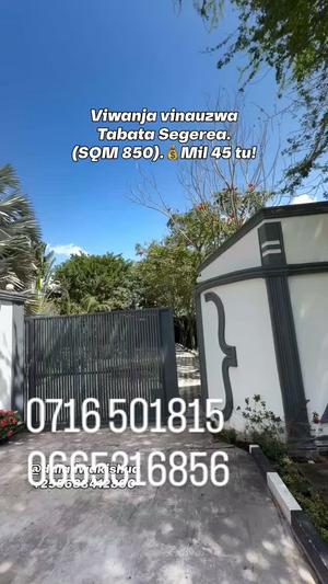 Kiwanja (Residential/Commercial) kinauzwa Tabata Segerea, Dar Es Salaam (850 sqm)