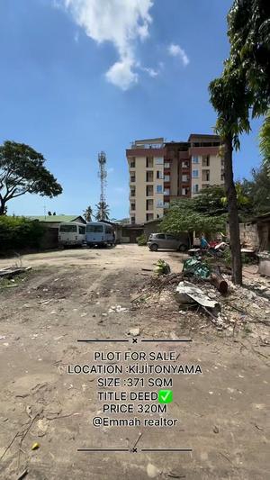 Kiwanja kinauzwa Kijitonyama, Dar Es Salaam sqm 371 Kiwanja kinauzwa Kijitonyama, Dar Es Salaam sqm 371