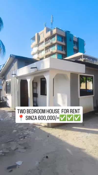 Apartment ya vyumba viwili inapangishwa SINZA, Dar Es Salaam