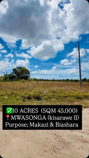 Residential/Commercial Plot for Sale in Kigamboni Mwasonga, Dar Es Salaam (10 acre) Residential/Commercial Plot for Sale in Kigamboni Mwasonga, Dar Es Salaam (10 acre)