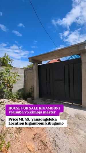 Nyumba ya vyumba vitatu inauzwa Kigamboni Kibugumo, Dar Es Salaam (400 sqm)