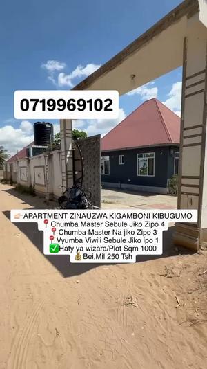 Apartment for Sale in Kigamboni Kibugumo, Dar Es Salaam (1000 sqm)