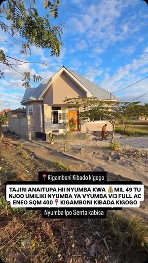 Nyumba ya vyumba vitatu inauzwa Kigamboni Kibada Kigogo, Dar Es Salaam