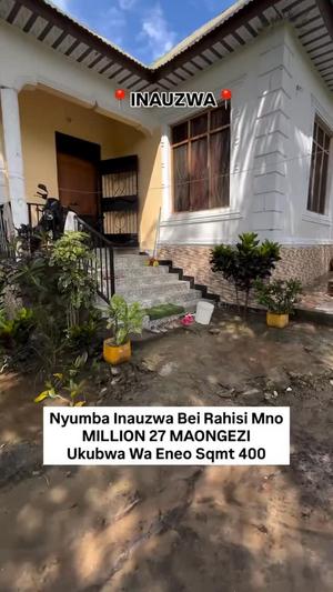 Nyumba ya vyumba viwili inauzwa Mbezi Mpiji Machimbo, Dar Es Salaam (400 sqm)
