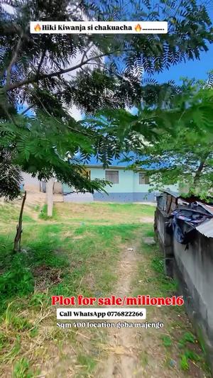 Kiwanja kinauzwa Goba Majengo Center, Dar Es Salaam sqm 400