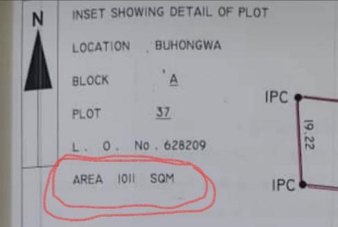 Plot for sale in Buhongwa Musabe, Mwanza sqm 1966