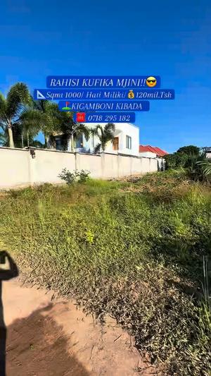 Kiwanja kinauzwa Kigamboni Kibada, Dar Es Salaam sqm 1000 Kiwanja kinauzwa Kigamboni Kibada, Dar Es Salaam sqm 1000