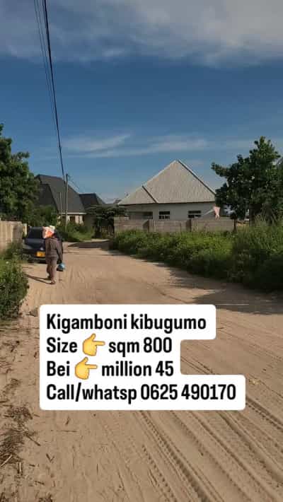 Residential Plot for Sale in Kibugumo, Kigamboni, Dar Es Salaam (800 sqm)