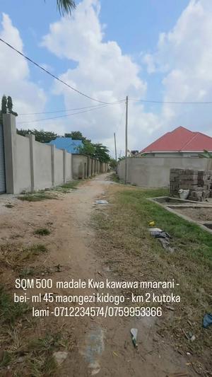 Residential Plot for Sale in Madale Kwa Kawawa Mnarani, Dar Es Salaam (500 sqm) Residential Plot for Sale in Madale Kwa Kawawa Mnarani, Dar Es Salaam (500 sqm)