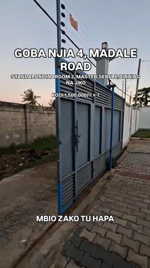 Nyumba ya vyumba vitatu inapangishwa Goba, Dar Es Salaam Nyumba ya vyumba vitatu inapangishwa Goba, Dar Es Salaam